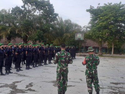 apel pemberangkatan LatAncab BTP R13 Kartika Yudha 2021 puslatpur martapura